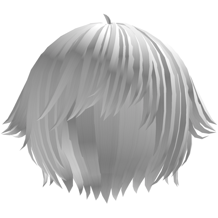 ´ཀ` emo anime catboy tufts hair in white