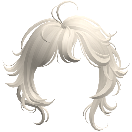Messy Fluffy Swirly Curly Anime Bangs Beige Blonde Roblox item