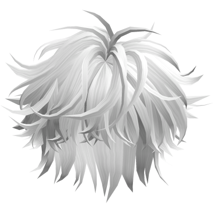 White Messy Spiky Boy Hair thumbnail
