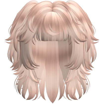 Messy Scene Short Pigtail Wolf Cut Blonde