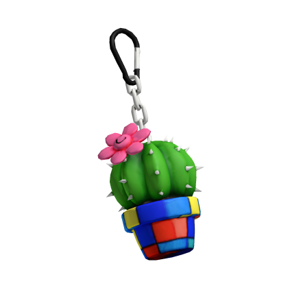 Cactus Pot Keychain