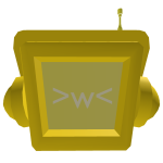 Golden TV With Headphones