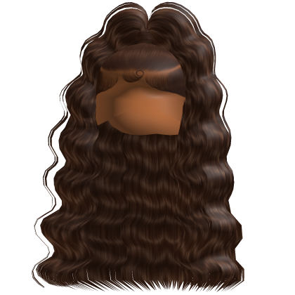 Baddie Crimped Half Up (Brown)