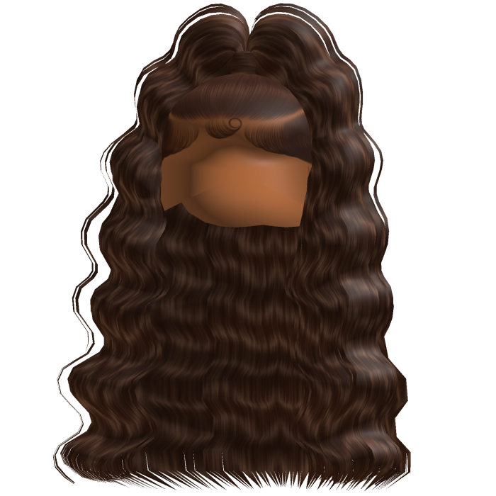 Baddie Crimped Half Up (Brown)