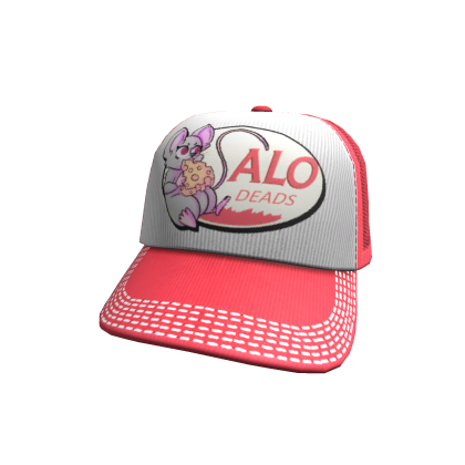 Alo Deads Red&White Classic V2 Trucker Cap Roblox item