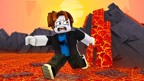 🌋 Escape The Volcano Obby 🌋