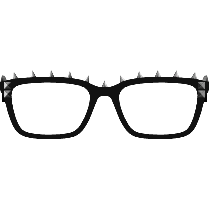 black scene vkei studded glasses w/ spikes thumbnail