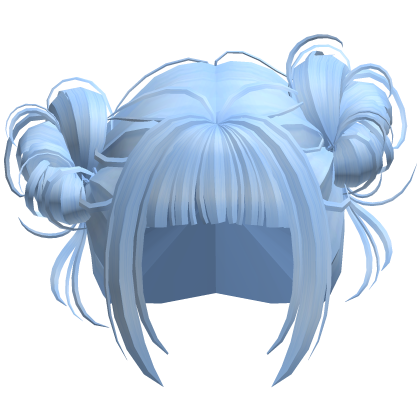 Cute Messy Space Buns (Blue) Roblox item