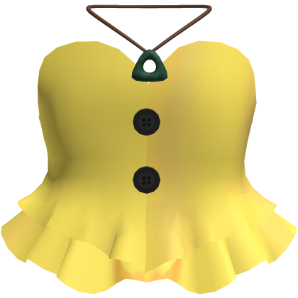 🗝️ Coraline Yellow Corset Dress