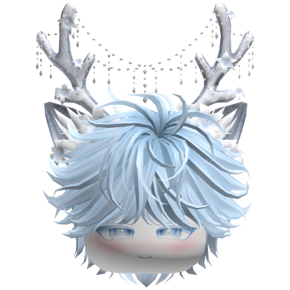 Christmas Messy Hair w/ Antlers