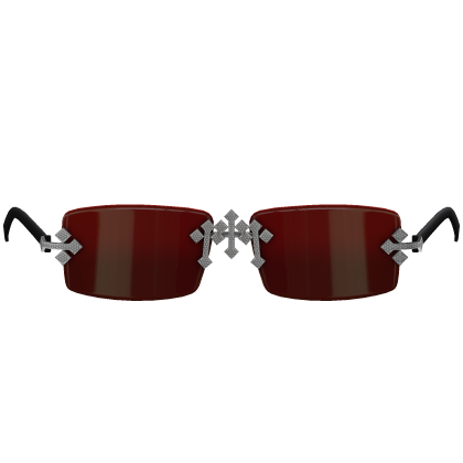 Red Cartier Triple Cross Shades