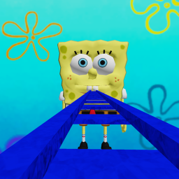 Cart ride into spongebob!