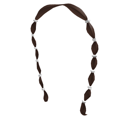 Brown Bubble Braid Bangs