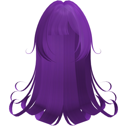 Gothic Long Purple Swirly Hair