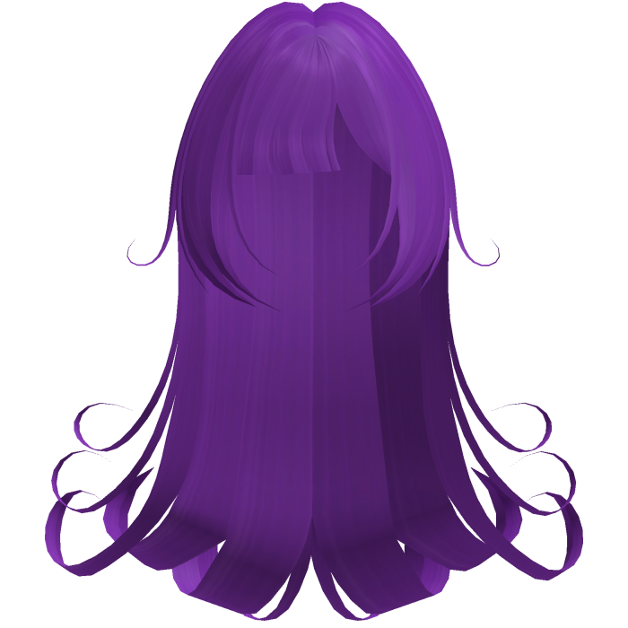 Gothic Long Purple Swirly Hair