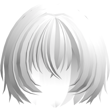 moe fluffy short shy nerdy hair white Roblox item