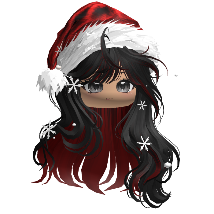Christmas Waves w/Santa Hat (Black&Red)