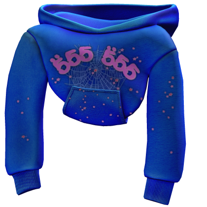 [1.0] Blue Sp5der Angel Shoulder Hoodie