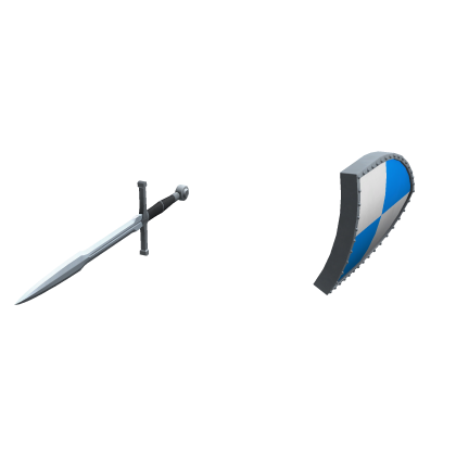 Roblox Item (1.0) Sword & Shield - Blue