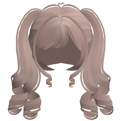 . ︵ ୨ lovely girl curly pigtails in milk tea !
