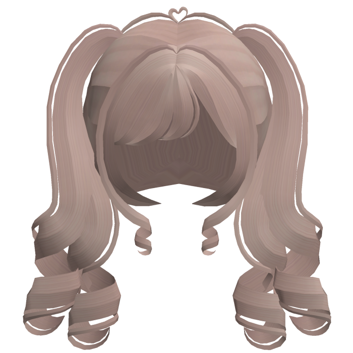 . ︵ ୨ lovely girl curly pigtails in milk tea !