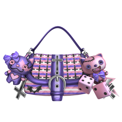 Pastel Goth Harajuku Decora Bag W/ Cute Keychains