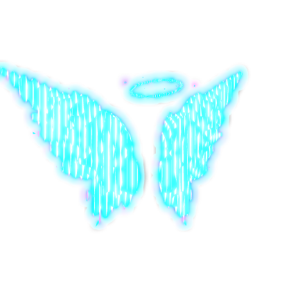 Animated Rainbow Holy Wings w/ Halo (Emissive)