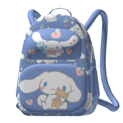 Cinnamoroll Purple cute backpack Roblox item