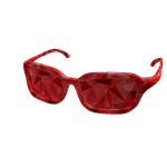 Red Sparkle Glossy Designer Sunglasses