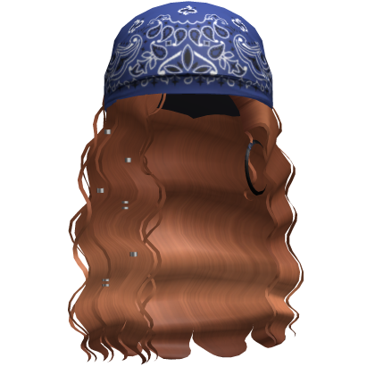 Crimped Waves W/ Boho Bandana Ginger Roblox item