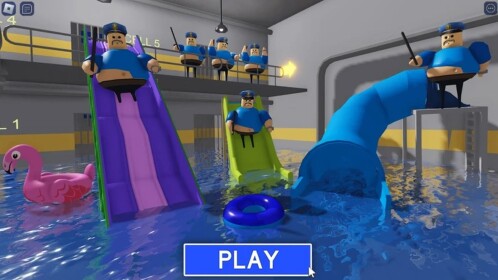 🌊WATERPARK BARRY'S PRISON RUN BUT WITH ITEMS!🌊