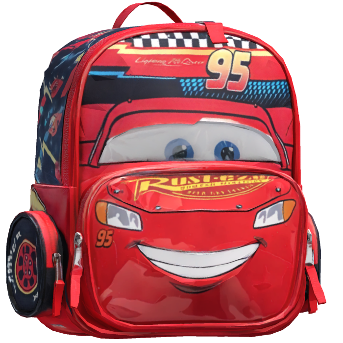 Lightning McQueen Backpack 1.0 Red Trendy y2k