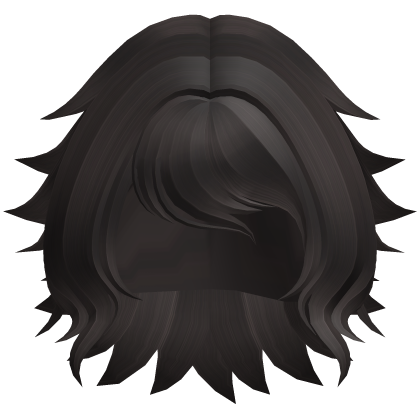 Messy Fluffy Bob Hair (Dark Brown)