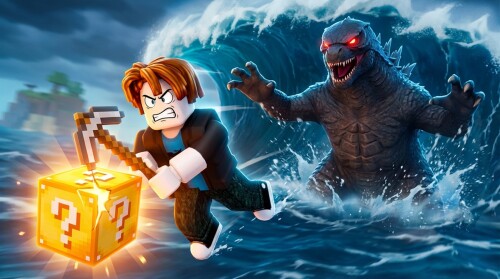 Escape Tsunami for Lucky Blocks ! 