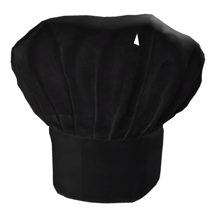 Black Tall Chef Cook Hat Roblox item
