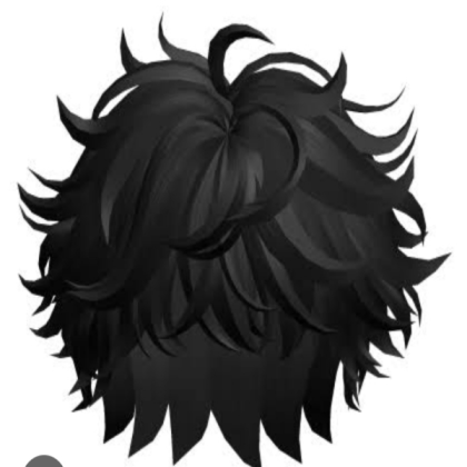 Messy black hairs Roblox decal