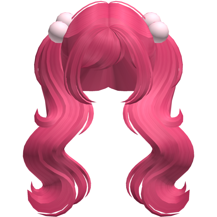 ♡ adorable huge princess pigtails (hot pink)