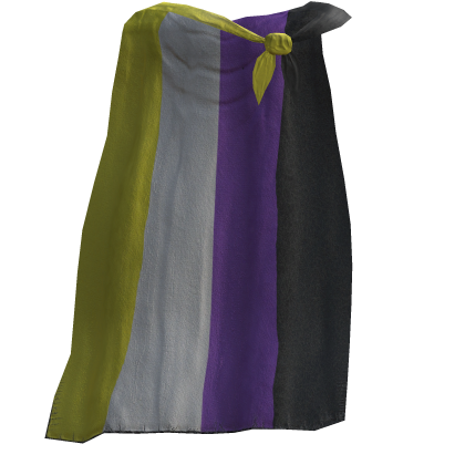 Non Binary Pride Flag Cape
