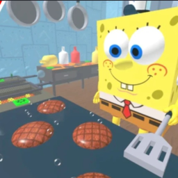 ESCAPE SPONGY BOYS AND KRISPY CRABBY OBBY!🍔 NEW!