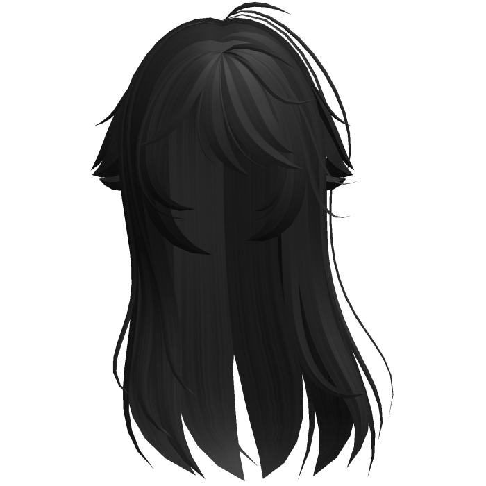 Black Shy Moe Cat Girl Windy Whispy Hair