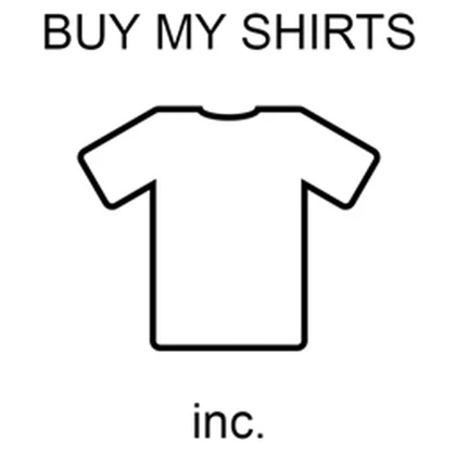 BUY MY SHIRTS inc. Roblox group icon