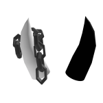 Black White Horn With Chain
