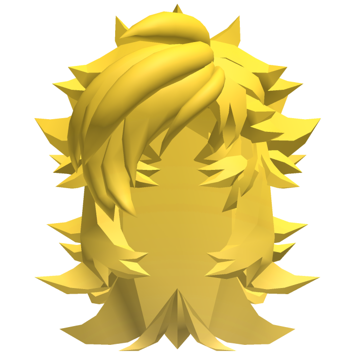 Blocky Long Yellow Hair
