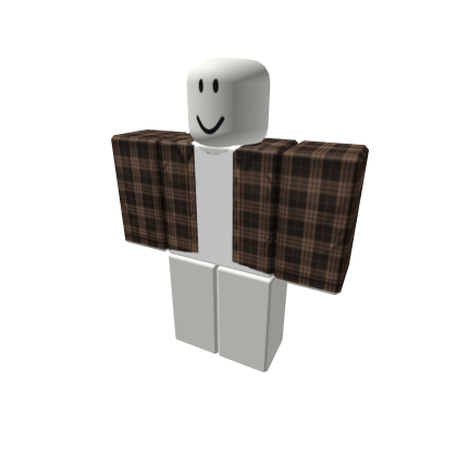 Brown Flannel Jacket Plaid Squared Checkered Roblox NoFilter