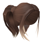 Long Pigtails in Brown with Ombre