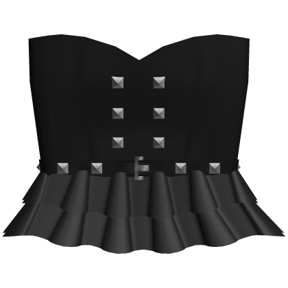 cute gothic studded black halter top - 3.0