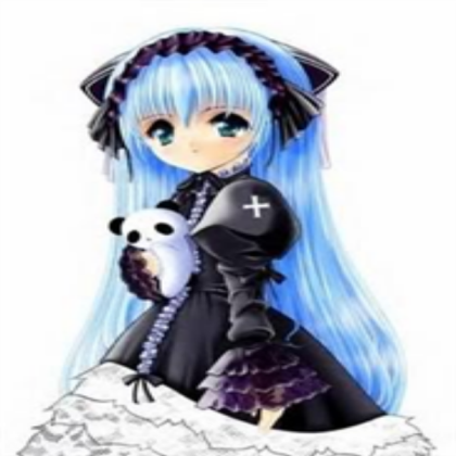 Anime girl with panda :3 Roblox decal