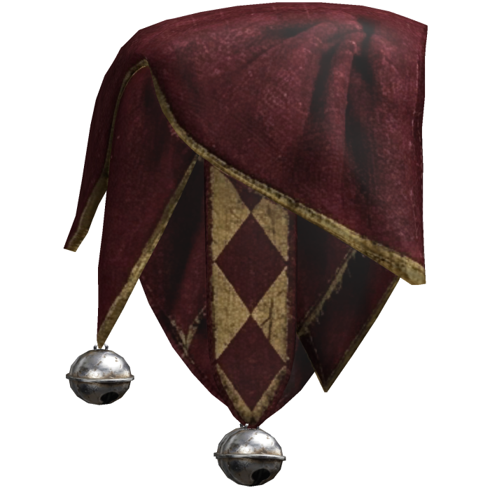 RIGHT Burgundy Jester Shoulder Scarf
