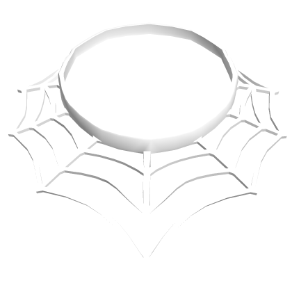 Spider Web Necklace White