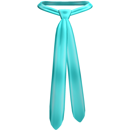 Turquoise Preppy Kawaii Skinny Tie Necklace